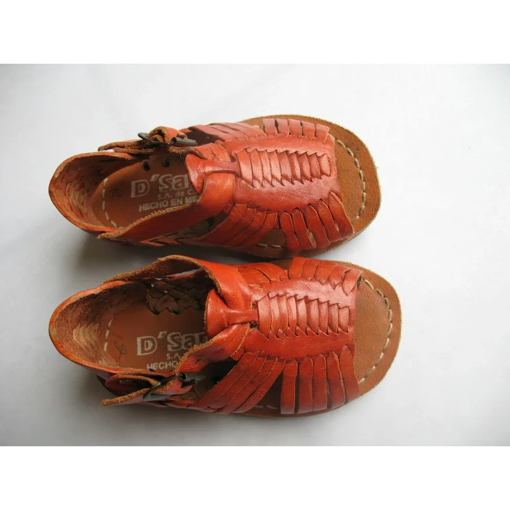 Genuine D'Santy Huaraches‎ childrens toddlers size 2 leather sandals
